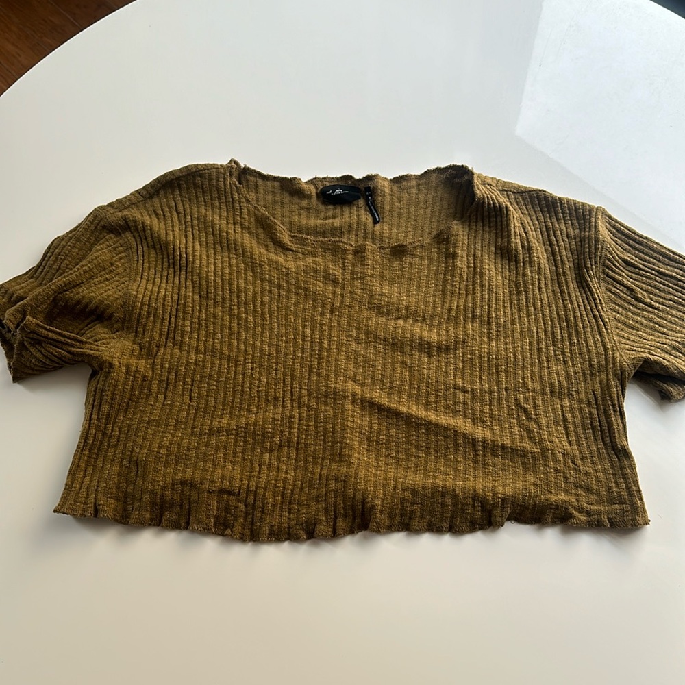 Cropped Ribbed Urban Outfitters Tee